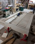 Headboard glue up